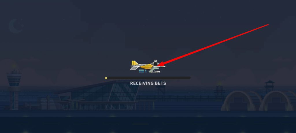JetX receiving bets phase on the runway